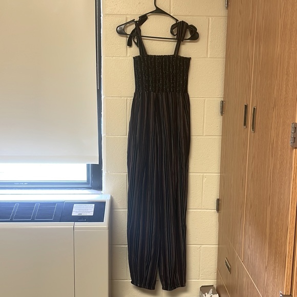 NWT HATCH Jojo Smocked Jumpsuit Striped Bow - Picture 13 of 13